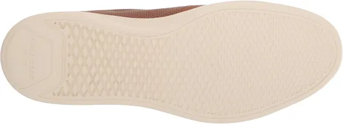 Vista 4 de Cole Haan Tenis modernos Crosscourt para hombre, Optic White - Lava fundida