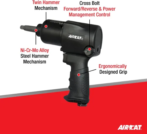 Vista 2 de AIRCAT 1431-2 1/2" Impacto con yunque de 2", negro