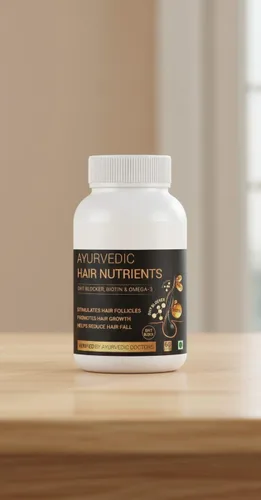 Vista 2 de Generic DHT Blocker - Vitaminas ayurvédicas para el cabello, sin gluten a base de plantas, biotina, omega-3 y semillas de lino, controla la caída