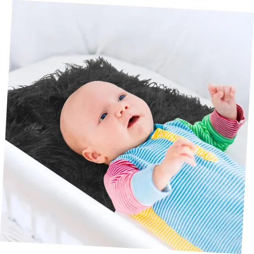 Vista 5 de Toyvian Trajes de piel sintética para niña recién nacida, accesorios para sesión de fotos de bebé, manta para niños recién nacidos, mantas