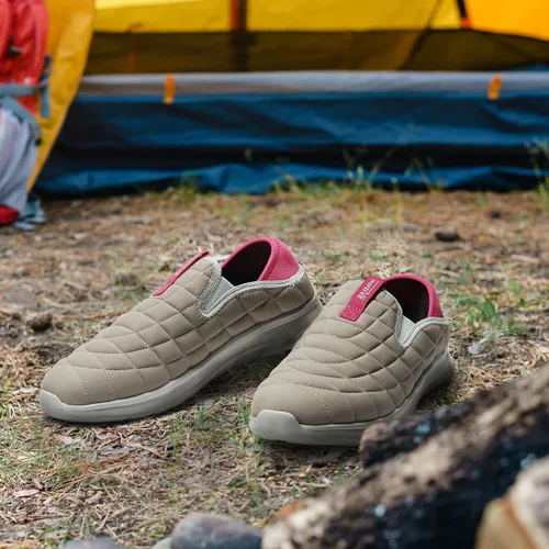 Vista 4 de NORTIV 8 Mocasines de senderismo para hombre y mujer, zapatos sin cordones para acampar, zapatos de senderismo para interiores y exteriores