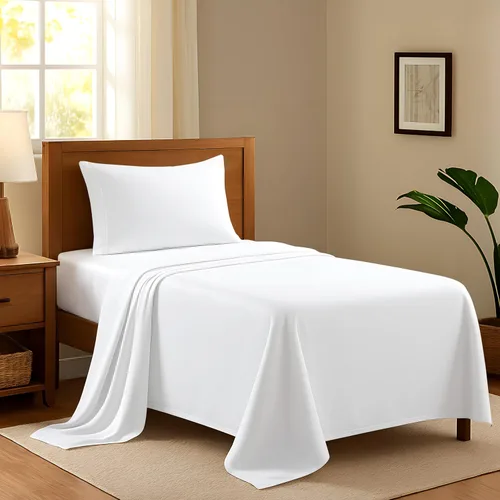 Vista 31 de Juego de sábanas 100% algodón egipcio para cama individual, sábanas de lujo de la serie 600 refinadas para cama de tamaño individual