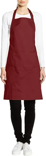 Vista 7 de Premier - Delantal con bolsillo para mujer, color blanco
