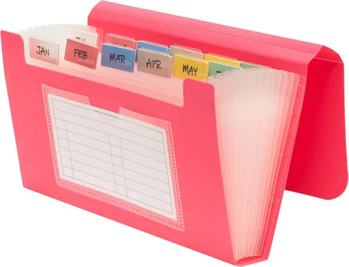 Vista 9 de C-Line 13-Pocket Expanding File, Coupon Size, 1 Expanding File, Color May Vary (58410-DS)