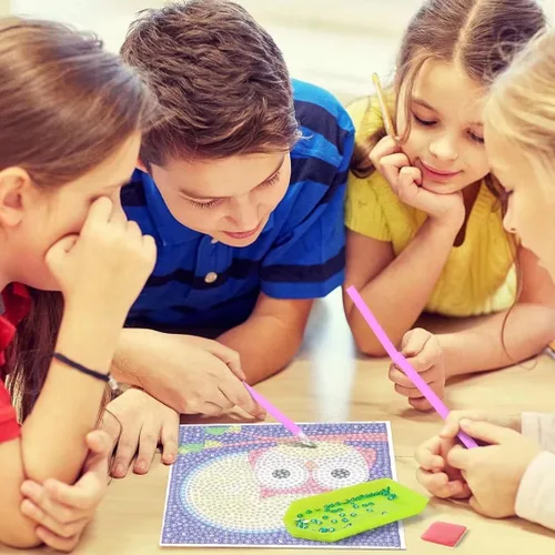 Vista 8 de ZKOPAVS Kits de pintura de diamantes para adultos, lindas medusas rosas para adultos y niños, para sala de estar, dormitorio, decoración de pared, 8