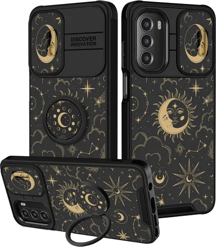 Vista 99 de Funermei Funda para Moto G Stylus 5G 2022, funda para teléfono con diseño de calavera de esqueleto para mujeres y niñas, diseño gótico, Como