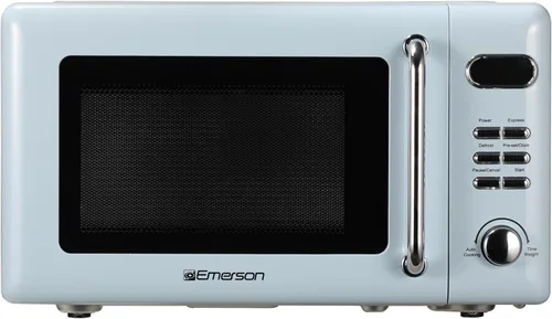 Vista 9 de Emerson MWR7020W - Horno microondas compacto para encimera con control de botón, pantalla LED, 700 W, 5 niveles de potencia, 8 menús automáticos