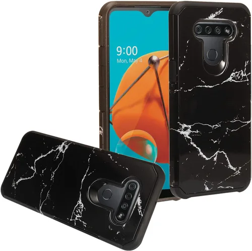 Vista 14 de Para LG K51, LG Reflect (LM-K500) - Funda híbrida de TPU - AC4 Azul