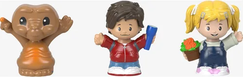 Vista 2 de Little People Collector E.T. The Extra-Terrestrial Movie - Set de edición especial para adultos y fanáticos, 3 figuras en paquete de exhibición