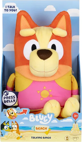 Vista 11 de Bluey - Peluche parlante Bandit (papá) de 14 pulgadas con 9 frases y tema musical