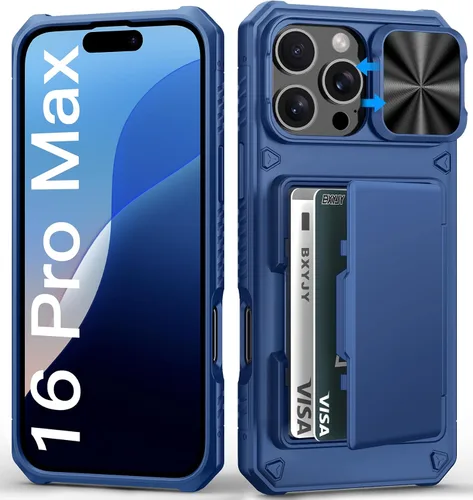 Vista 60 de BXYJY Funda tipo cartera para iPhone 15 Pro, tarjetero (4-5 tarjetas)