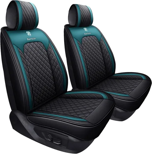 Vista 18 de 2 fundas de asiento delantero para mujer, de cuero, impermeables, universales para Ford Fusion Focus Edge, Beetle, Kia Soul C300 CC, Hyundai