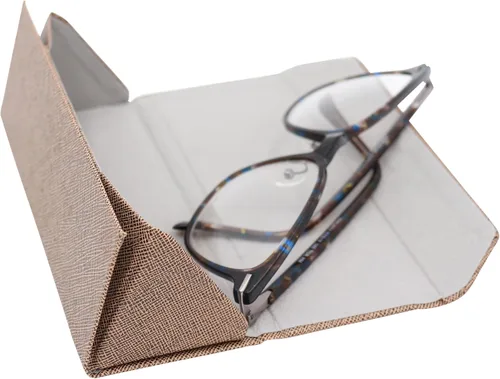 Vista 10 de Real Sic Funda para lentes de sol para hombres y mujeres, soporte magnético plegable para lentes de sol, inspirado en el color sólido
