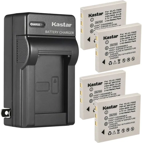 Vista 7 de Kastar - Cargador de batería de pared para Fujifilm NP-40 NP-40N FNP-40, BC-40N, Fuji FinePix F460 Zoom, FinePix F470, FinePix F470 Zoom, FinePix