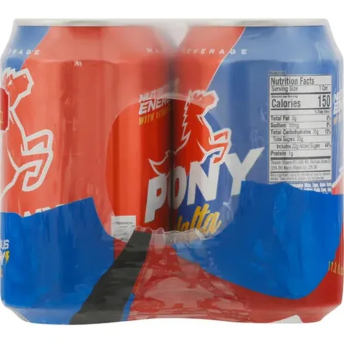 Vista 2 de PONY Malta con Vitaminas sin Alcohol – Bebida de malta con vitaminas sin alcohol, 11.2 onzas líquidas