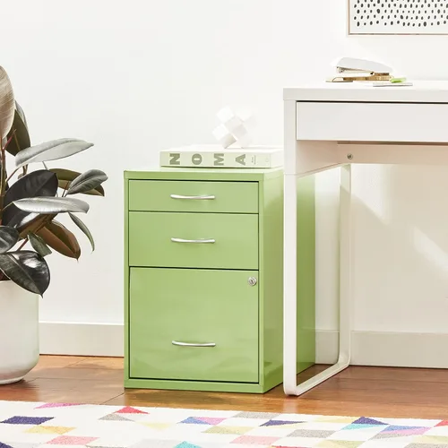 Vista 2 de Gabinete para almacenamiento de lápices/plumas de 22", Metal, Verde