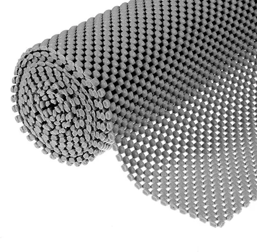 Vista 7 de Forro para Estantes Forro para Cajones Tapete Antideslizante Forros para Estantes 12" X 6.5' Patrón de Cuadrícula PVC No Adhesivo Forro con Agarre