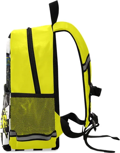 Vista 2 de Mochila para niños, Monster Truck ligera, para niños y niñas, con clip para el pecho, Monster Truck, Mochilas tradicionales