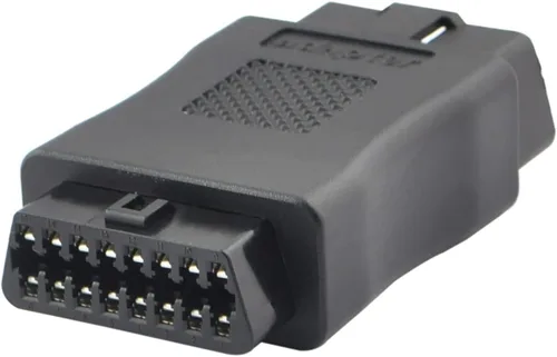 Vista 5 de OBD2 OBDII Full 16 Pin macho a hembra OBD Cable Divisor Convertidor Adaptador para Diagnóstico Puerto Extensor (negro)