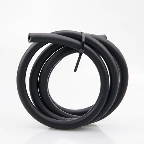 Vista 5 de Negro -4 AN NBR Manguera de combustible con conexión de empuje Compatible con sistema de combustible, E85, E10, aceites, etanol, lubricantes