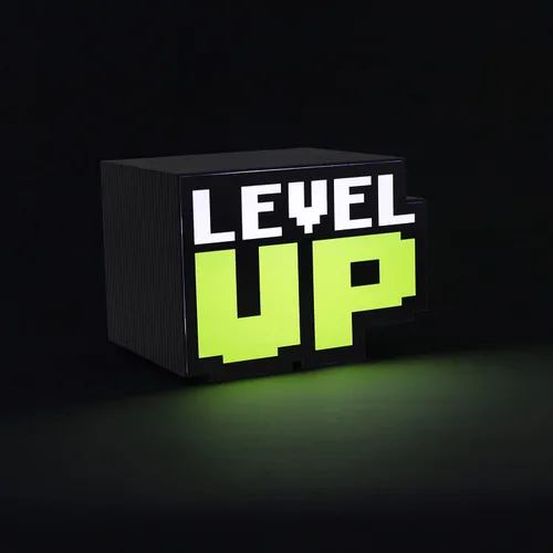 Vista 5 de Paladone Level Up PP8588 - Luz de nivel para juegos con sonido retro, funciona con pilas, multicolor