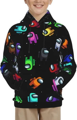 Vista 2 de Us Game Fans - Sudadera con capucha de manga larga para niños y niñas adolescentes