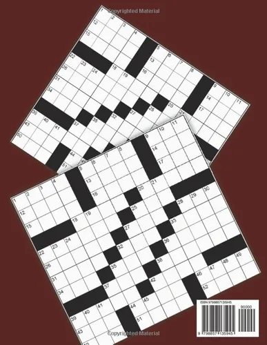 Vista 2 de 2024 Large Print Easy Crossword Puzzle Book For Adults & Seniors 90 Puzzles