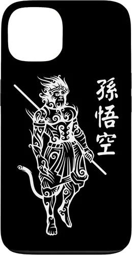 Vista 7 de Funda con letras de personajes chinos para iPhone 16 Sun Wukong Monkey King