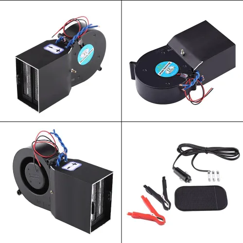 Vista 5 de 2 in 1 Car Heater Defroster Demister Heating Warmer Windscreen Electric Cool Fan Air Purifier 12V Blower
