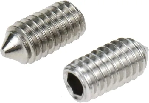 Vista 6 de Sscon 100 tornillos de acero inoxidable 304 M4 x 0.236 in 304 Tornillos sin cabeza Tornillos hexagonales