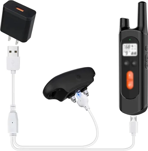 Vista 7 de Paquete de 2 cargadores para collar de entrenamiento de perros NVK, cable magnético para collar UKE
