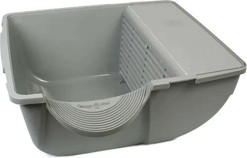 Vista 4 de Omega Paw Roll 'n Clean - Caja de arena autolimpiante, color marrón, grande