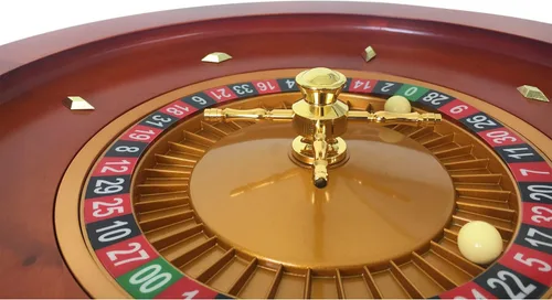 Vista 5 de Yuanhe Rueda de ruleta de madera de lujo, juego de ruedas de ruleta de 20 pulgadas, rodamientos de precisión de grado casino, torreta de latón
