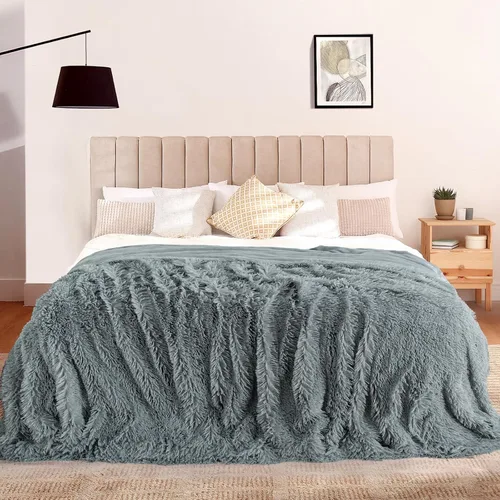 Vista 7 de TOONOW Manta de Piel Sintética Extra Suave y Afelpada Tamaño Queen 78"x90", Mantas y Cobertores Decorativos Ligeros Reversibles Súper Suaves