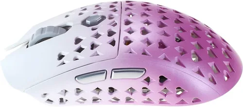 Vista 3 de Vancer Gretxa - Mouse inalámbrico ultraligero para juegos con sensor 3370 PTFE 243oz color rosa desvanecido