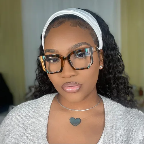 Vista 2 de VOOGLAM Gafas de bloqueo de luz azul rectángulo con estilo para mujeres anti fatiga ocular UV Abetzi