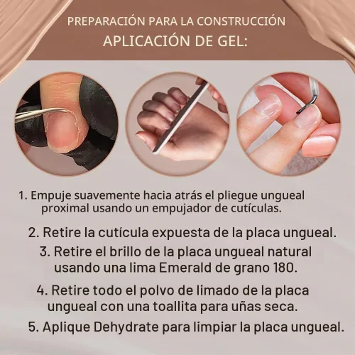 Vista 5 de IBD Gel de construcción, extensión de uñas de gel duro, apenas desnudo, remojo, fortalecedor de uñas, 0.5 onzas líquidas