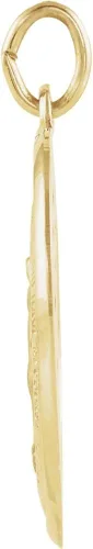 Vista 2 de Collar con colgante de medalla religiosa milagrosa de oro amarillo de 14 quilates 0827 x 0787in joyería de regalo para mujer Metal no conocido