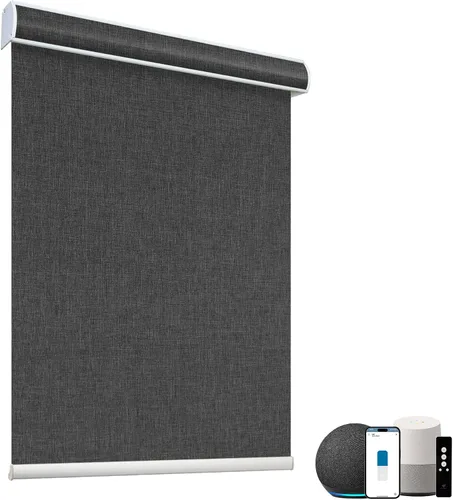 Vista 27 de SmartWings Persianas enrollables con cable duro PoE 100% opacas, muestra de tela