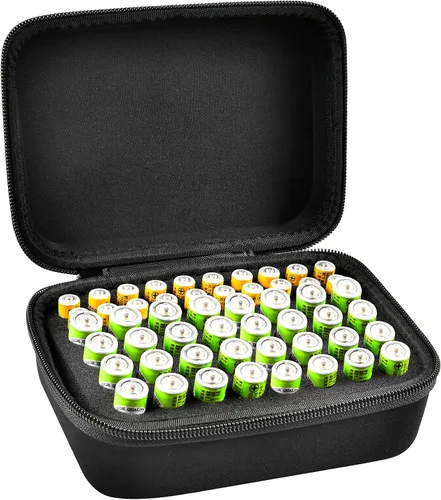 Vista 13 de COMECASE - Caja de almacenamiento para batería dura, con estuche de transporte