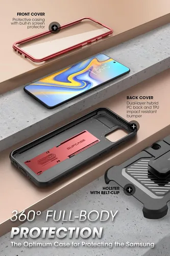 Vista 4 de SUPCASE Funda para Samsung Galaxy A71 5G [no para A71 5G UW Verizon], [Protector de pantalla integrado, soporte y clip para cinturón] Funda