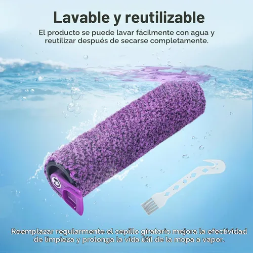 Vista 5 de SD201 Brush Roller Shark Mop: compatible con Shark Steam Pickup 3 en 1 Steam Mop SD200 SD201C SD201C SD201Q SD205 Modelos – Cepillo de rollo 1