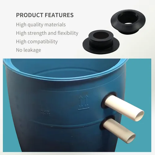 Vista 9 de Paquete de 2 adaptadores de tanque flexible Vsttar de 3/4 pulgadas (cabeza de mamparo) - Sello flexible de tubería a tanque
