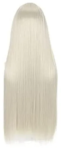 Vista 5 de LCNING Kakegurui Compulsive Gambler Momobami Ririka Long Straight Wig Cosplay Costume Heat Resistant Synthetic Hair Cosplay Wigs
