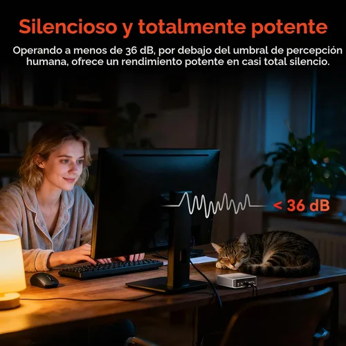 Vista 11 de Mini PC GEEKOM A7, Ryzen 7 7730U (baja potencia) 32 GB de RAM y 500 GB SSD