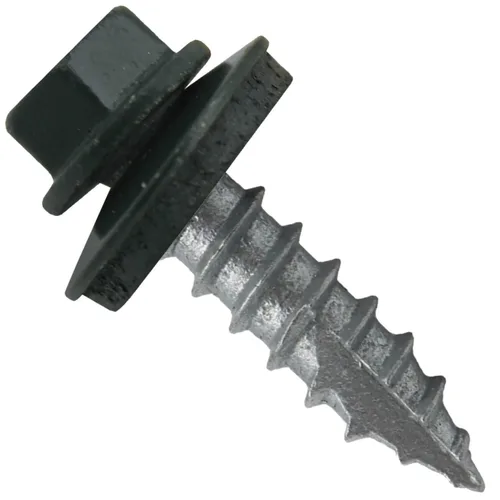 Vista 14 de HERR #14 CHARCOAL Tornillo de techo de chapa metálica de cabeza hexagonal: 250 tornillos x 1