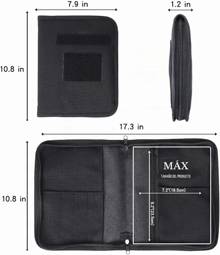 Vista 5 de Cubierta militar para cuaderno con carpeta de 6 anillas, carpeta de anillos