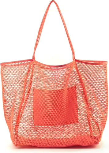 Vista 10 de Bolso de hombro para mujer Hoxis de malla, para la playa