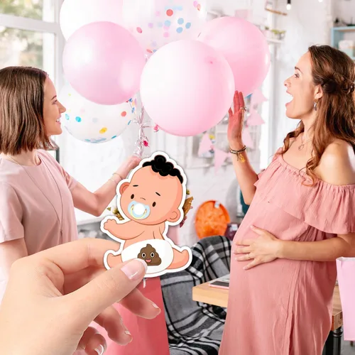 Vista 5 de Juegos de baby shower, 38 tarjetas de rifa, actividad e idea de baby shower, divertido y fácil de jugar