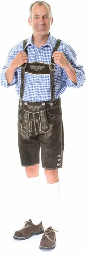 Vista 3 de Bergkristall, auténtico traje alemán Lederhosen